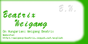 beatrix weigang business card